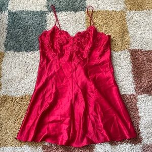 -VINTAGE- Red dress/lingerie